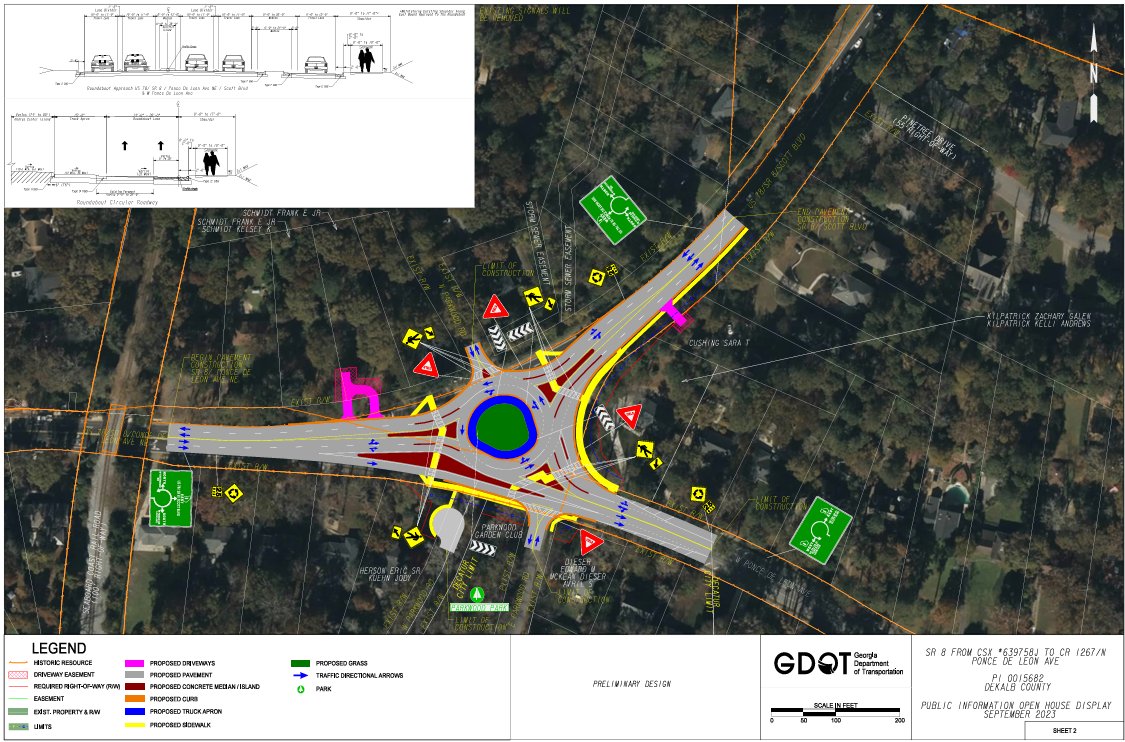 GDOT Proposed Roundabout Design - Scott Blvd and Ponce de Leon Ave